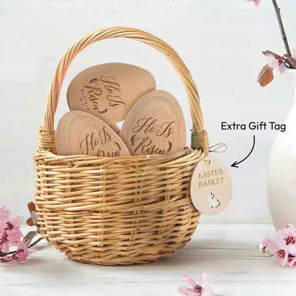 木製イースターエッグ皿 キリスト彫刻付き 木製イースターエッグ皿 キリスト彫刻付き 木製イースターエッグ 2個